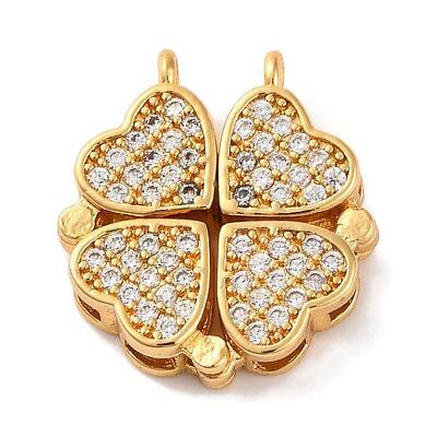 Brass Micro Pave Cubic Zirconia Pendants