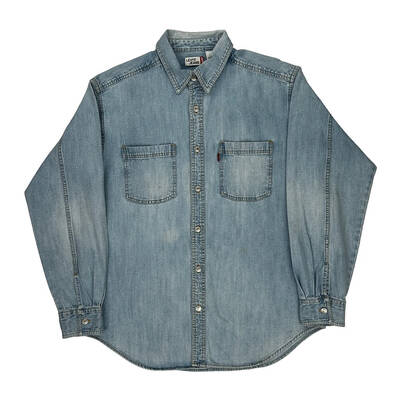 Levis Denim Shirt - Medium Light Wash Cotton