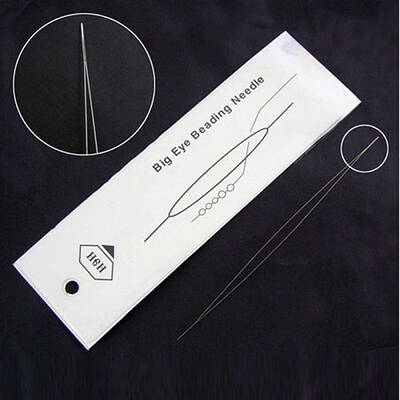 Tarnish Resistant Stainless Steel Big Eye Beading Needles