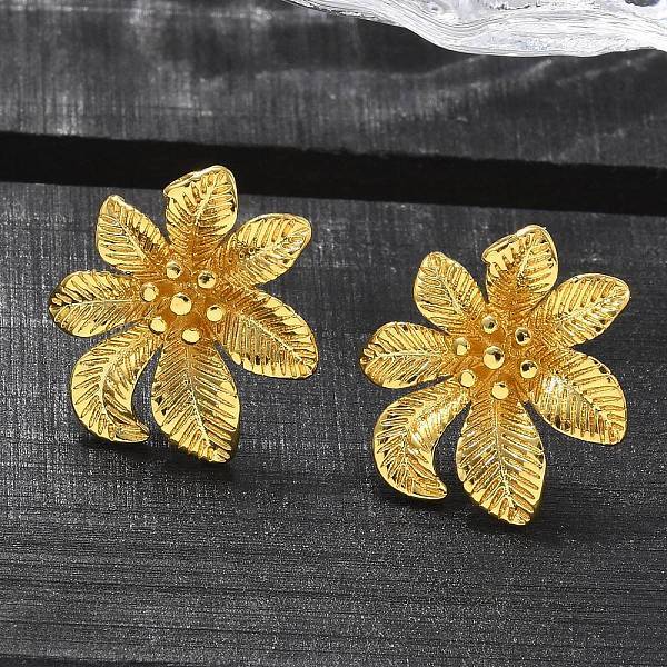 Brass Stud Earrings
