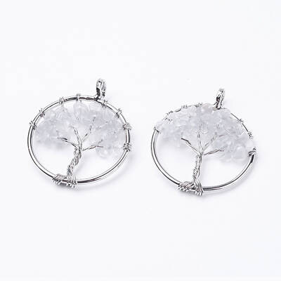 Natural Quartz Crystal Pendants