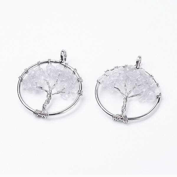 Natural Quartz Crystal Pendants
