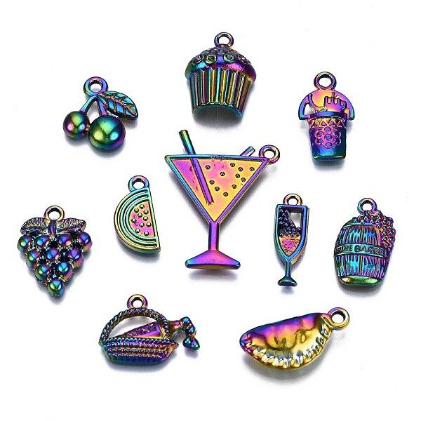Rainbow Color Alloy Pendants
