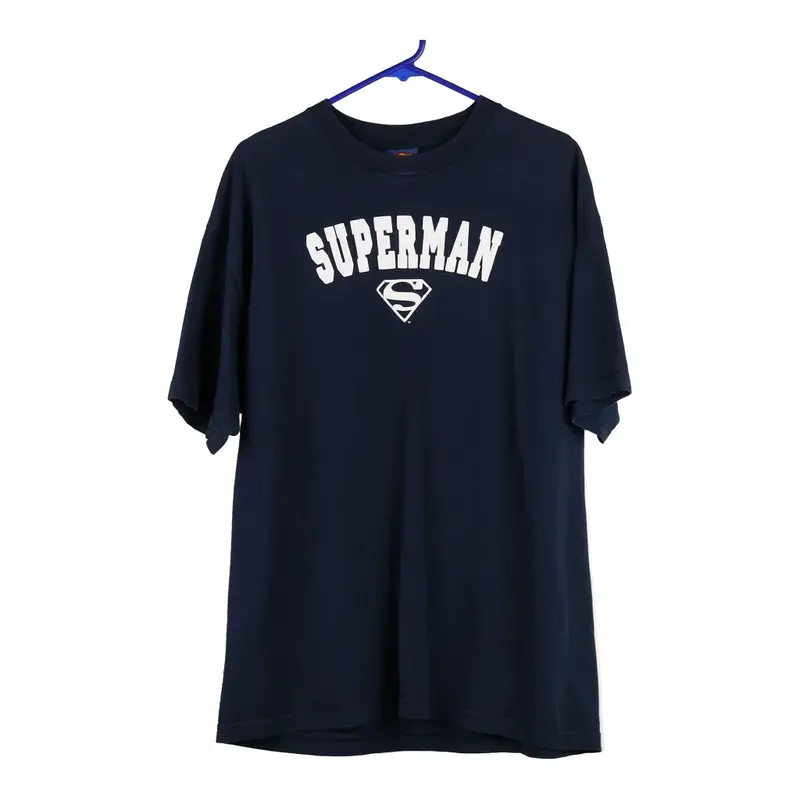 Superman Alstyle T-Shirt - XL Navy Cotton