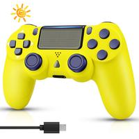 Wireless Controller Compatible with PlayStation 4, PC Controller with Vibration Feedback/Motion Sensing/Touchpad/Light Bar/3....
