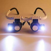 Head Mounted Magnifier, 1 Count Adjustable Fit Magnifying Eyeglasses Lens Magnifier, Watch Jewelry Repair Magnifier, Office S...