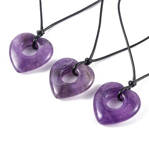 Natural Amethyst Pendant Necklaces
