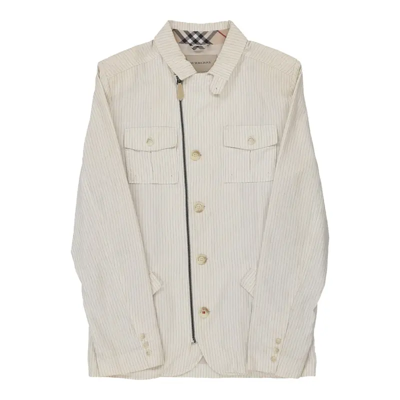 14 Years Burberry Cord Jacket - Medium Beige Cotton | Size: medium