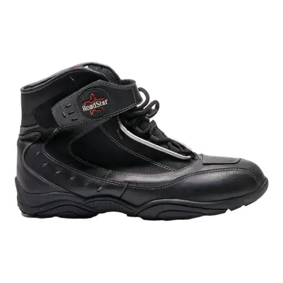 HIPORA Biker Boots Black Leather Mens UK 10