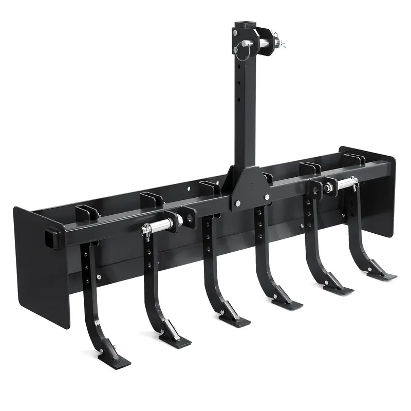 Garvee 55 Box Blade for Tractor, Box Scraper for Tractor 3 Point Hitch, Box Blade Suitable for CAT-0 & CAT-1 Tractors