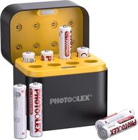 PHOTOOLEX Rechargeable AAA Batteries Lithium 8 Pack with Fast Charger,1300mWh 1.5V Constant Output Triple a Lithium Batteries...
