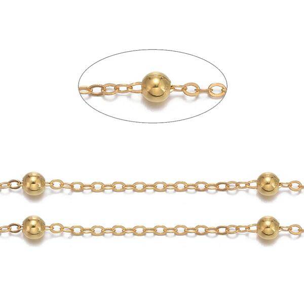 Brass Flat Oval Cable Chains
