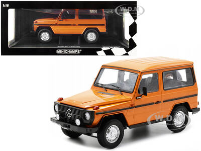 1980 Mercedes-Benz G-Model (SWB) Orange with Black Stripes Limited Edition to 504 pieces Worldwide 1/18 Diecast Model Car by ...