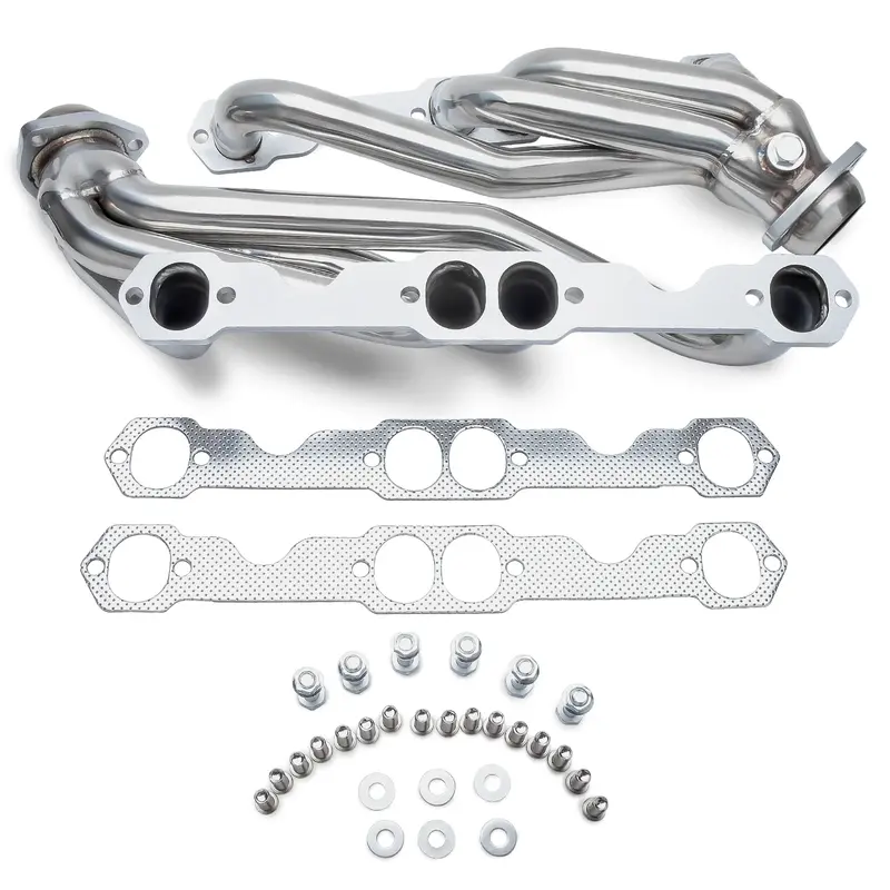 1988-1997 chevy/gmc 1500 2500 305/350 stainless steel exhaust header cnc flange direct bolt-on