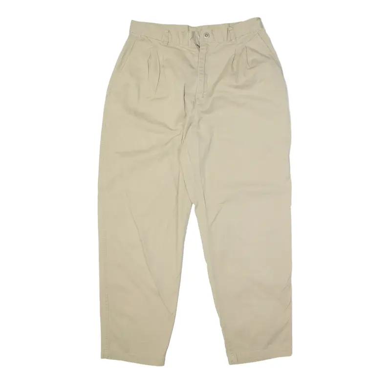 WHITE STAG Chino Trousers Beige Relaxed Mom Womens W30 L28