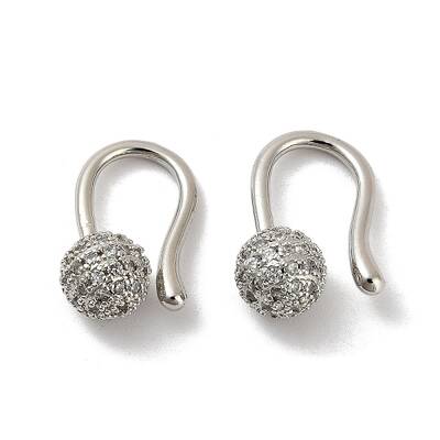 Rack Plating Brass Micro Pave Cubic Zirconia Dangle Earring