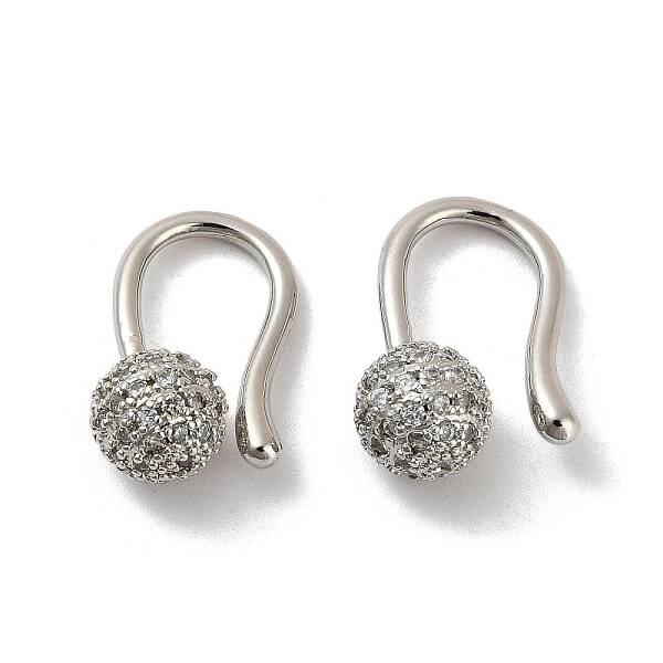 Rack Plating Brass Micro Pave Cubic Zirconia Dangle Earring