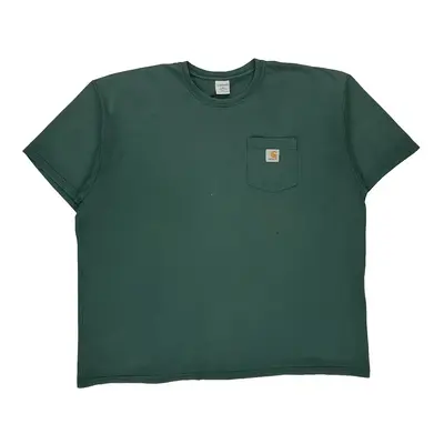 Carhartt T-Shirt - 2XL Green Cotton