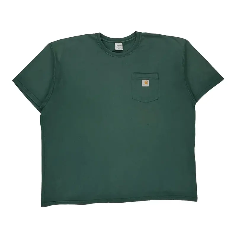 Carhartt T-Shirt - 2XL Green Cotton