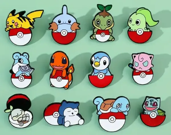 Pokemon Pokeball Pins