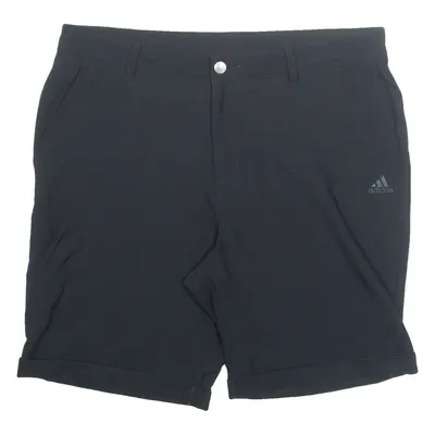 ADIDAS Mens Sports Shorts Black L W34