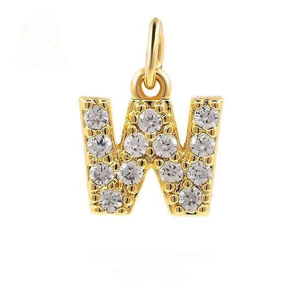 Brass Cubic Zirconia Pendants with Jump Rings