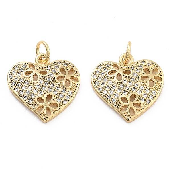 Brass Pave Cubic Zirconia Pendants
