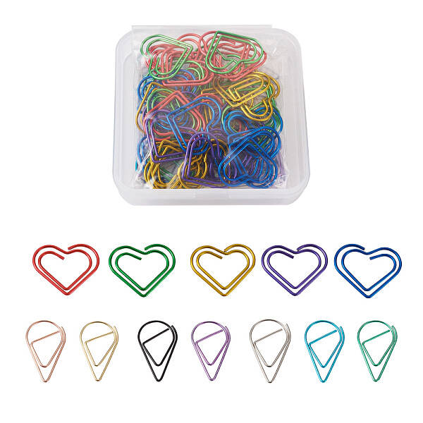 120 Pcs 12 Styles Paper Clips