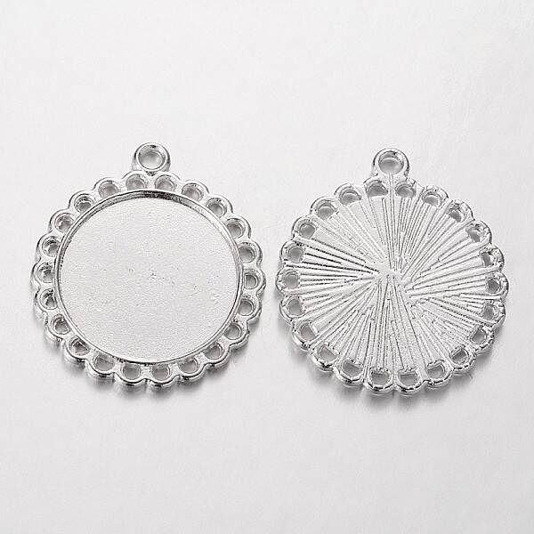 Tibetan Style Pendant Cabochon Settings