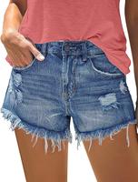 Magritta Women's Casual Denim Shorts Summer Jeans Stretchy Hot Short Pants