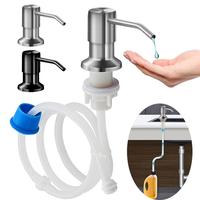 Stainless Steel Touchless Soap Dispenser Extension Tube Kit, Kitchen Sink Liquid Soap Dispenser, Bathroom Lotion Detergent Ha...