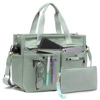 2-Piece Set: Women's Spacious Canvas Tote Bag – Ideal as a Laptop Bag, Crossbody Shoulder Bag, Hobo Messenger Bag, Handbag,...