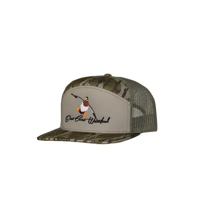 Embroidered Mallard Logo 7 Panel Hat
