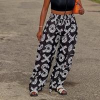 AFRICAN PRINT FREE SIZE BAGGY PANTS- One Size Fits Most All, Available in Various Colors for Women - Womenswear Bottom Comfor...