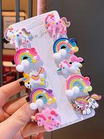 Cute Cartoon Unicorn Design Hair Clips, Colorful Hair Accessories for Women & Girls, Minimalist Headwear Barrettes Suitable f...