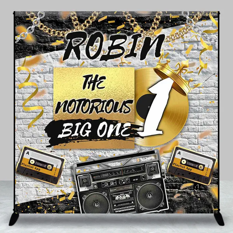 Custom The Notorious Big One 1st Birthday Backdrop - Aperturee
