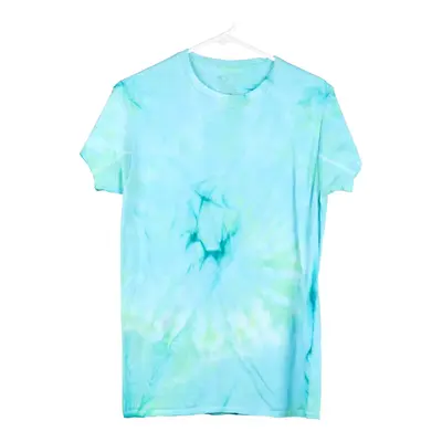 Fruit Of The Loom Tie-Dye T-Shirt - Small Blue Cotton