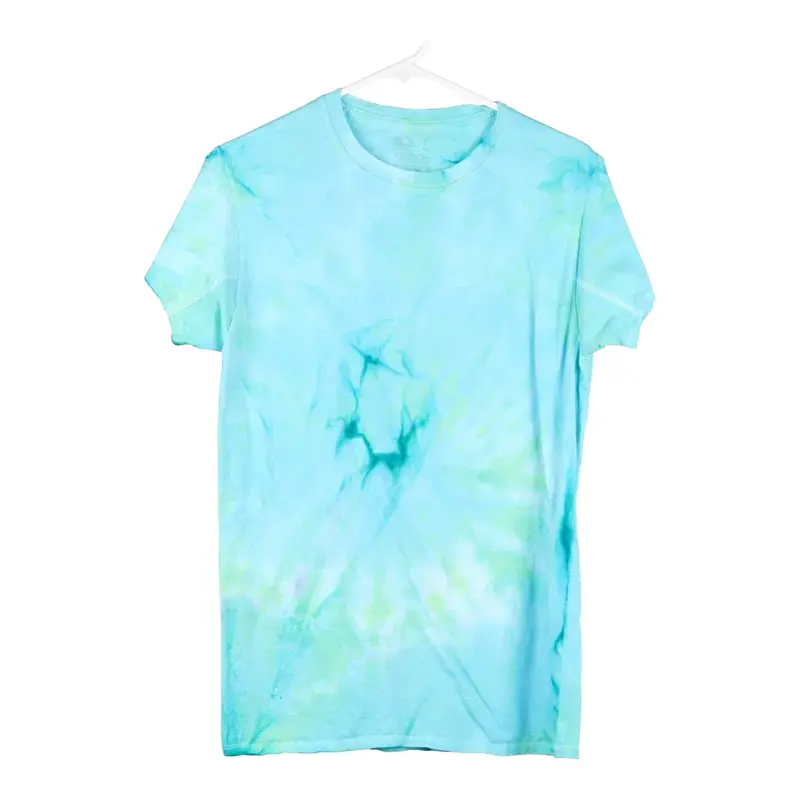 Fruit Of The Loom Tie-Dye T-Shirt - Small Blue Cotton