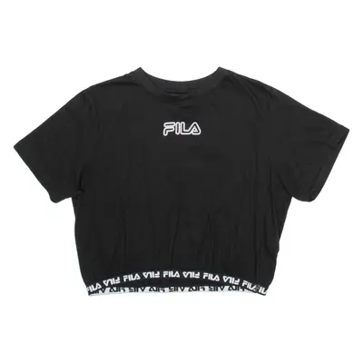 FILA Cropped Womens T-Shirt Black L