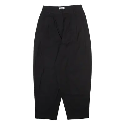 WEEKDAY Womens Trousers Black Relaxed Tapered W24 L23