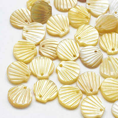 Yellow Shell Charms