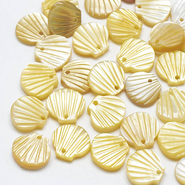 Yellow Shell Charms