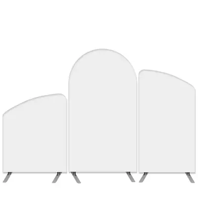 Aperturee Simple Pure White Arch Backdrop Kit Birthday Banner