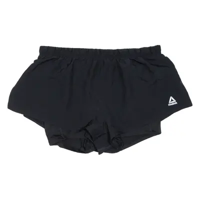REEBOK Womens Sports Shorts Black Relaxed S W30