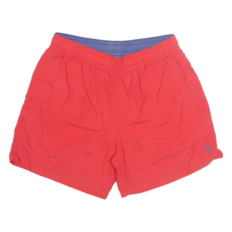 POLO RALPH LAUREN Mesh Lined Mens Swimming Shorts Red M W30