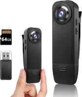 【Upgraded】 Mini Camera 1080P Police Body Camera with Memory Card,Body Worn Cam,Premium Portable,Wearable Patrol Video Rec...
