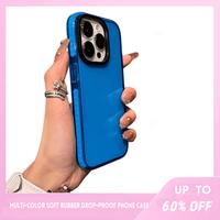 3 in 1 transparent silicone phone case full cover soft edge for phone16 15 14 13 12 promax series case