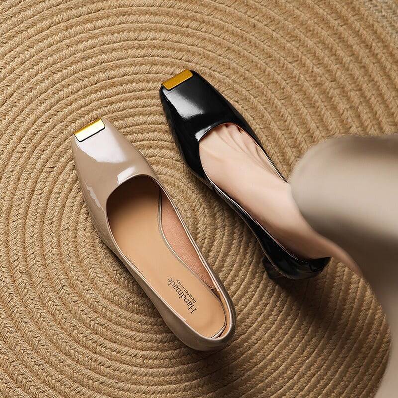 CHIKO Becka Square Toe Chunky Heels Pumps Shoes