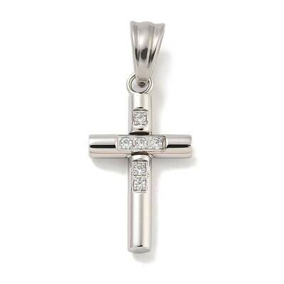 304 Stainless Steel Cubic Zirconia Pendants