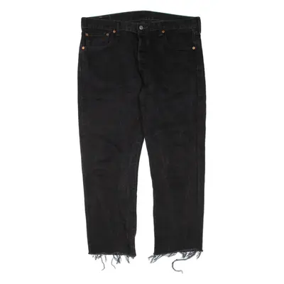 LEVI'S Mens Jeans Black Regular Straight W36 L27